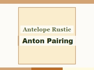 Anton and Rustic Pairing with Antelope
